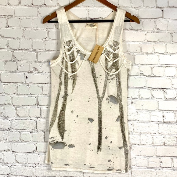 Miss Me Tops - MM Unplugged by Miss Me Tank Top Sz Lg
